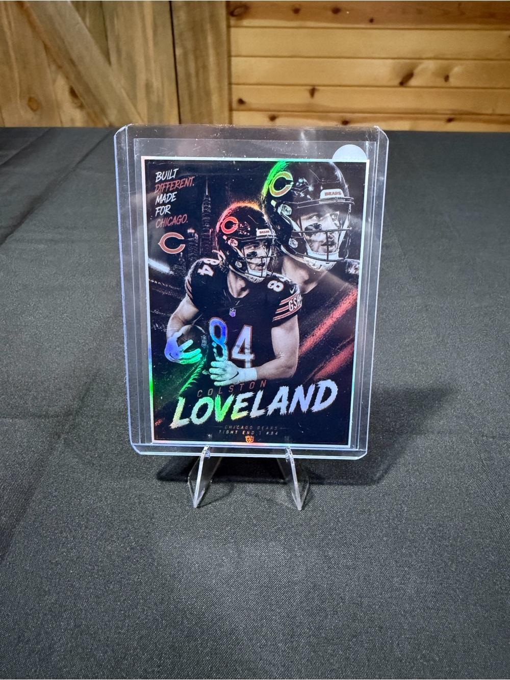Colston Loveland Chicago Bears Custom Football Card